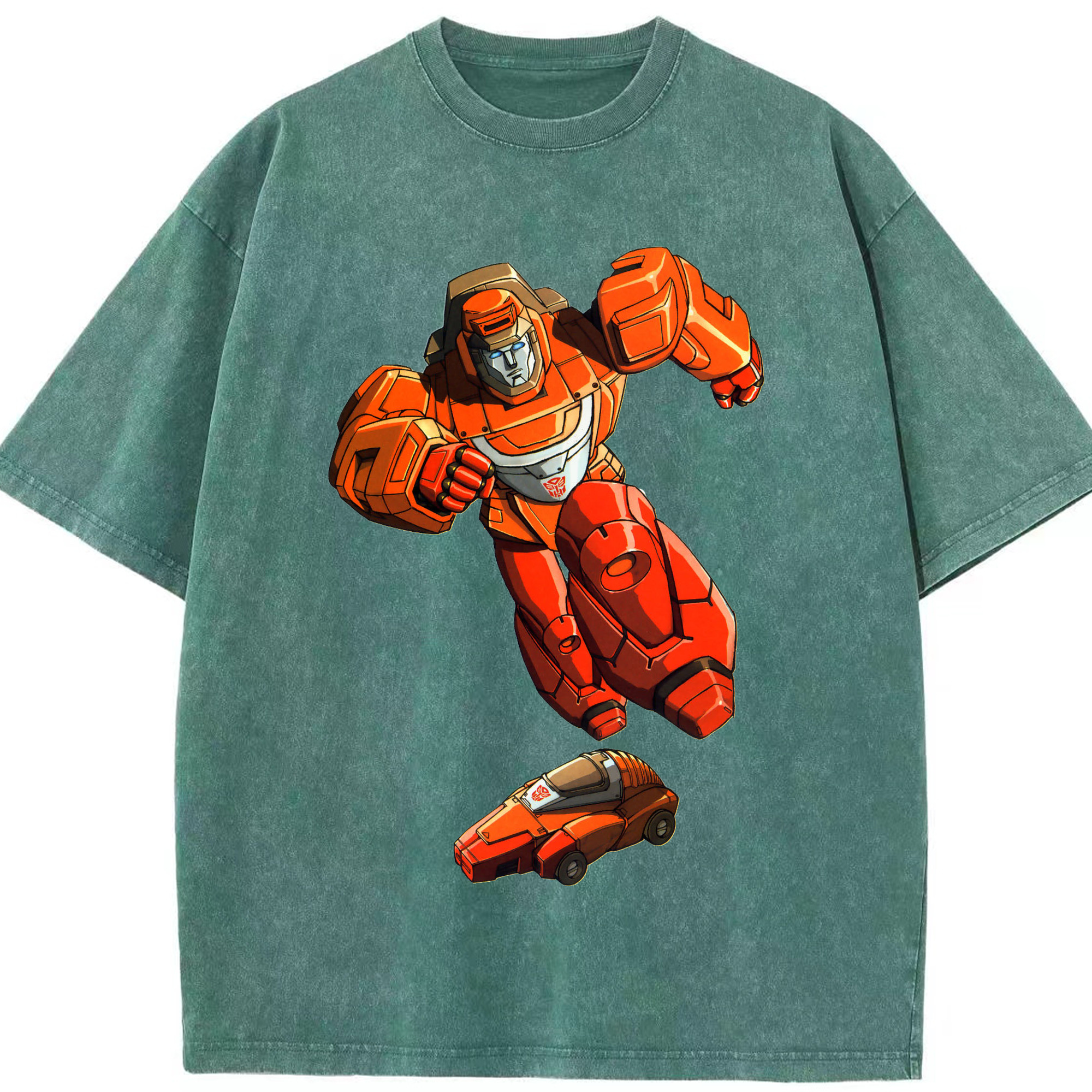 （画像用）  綿100% ヴィンテージ風 半袖Tシャツ（フロントプリント）